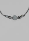 Kingver Mother-of-Pearl Silver Ball Bracelet
