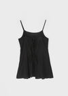 Pollang Back Open Layered Sleeveless Mini Dress