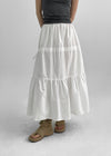 Haiso Banding Flare Long Skirt