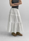 Haiso Banding Flare Long Skirt