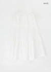 Haiso Banding Flare Long Skirt