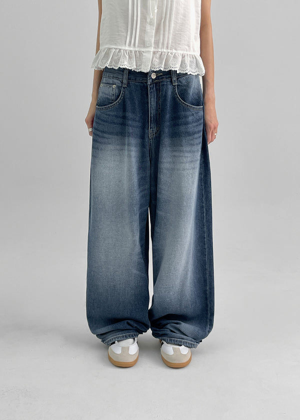 【BAON】Ryoichi Summer Washing Wide Denim Pants BAON】Ryoichi Summer Washing Wide Denim Pants BAON】Forching
