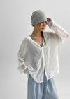 Morint Sheer Hooded Shirt