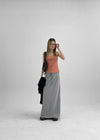 Roomtonut Printed Ribbed Sleeveless Top