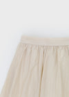Toelun Chiffon Back Banding Mini Skirt Pants