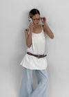 Kongten Leather Stud Western Belt