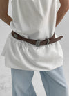 Kongten Leather Stud Western Belt