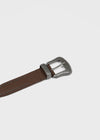 Kongten Leather Stud Western Belt