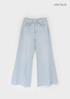 Sleng Summer Seam Washed Wide Bootcut Denim Pants
