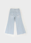 Sleng Summer Seam Washed Wide Bootcut Denim Pants