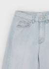 Sleng Summer Seam Washed Wide Bootcut Denim Pants