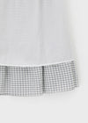 Robellon Banding Check Tiered Midi Skirt