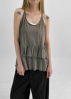Kangsol Tiered Loose Fit Halter Sleeveless Top