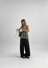 Kangsol Tiered Loose Fit Halter Sleeveless Top