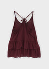 Kangsol Tiered Loose Fit Halter Sleeveless Top