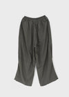 Fraying Banding Balloon Nylon Pants