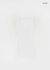 Pollenne Slim Fit Long Halter Sleeveless Top