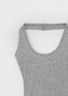 Pollenne Slim Fit Long Halter Sleeveless Top