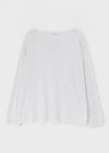Diamon Loose Fit Henley Neck Long Sleeve Tee