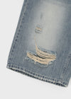 Rebabee Damage Bermuda Denim Pants