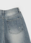 Rebabee Damage Bermuda Denim Pants