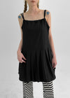 Lerding Nylon Balloon Pleated Mini Dress