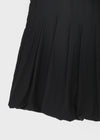 Lerding Nylon Balloon Pleated Mini Dress
