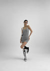 Tutyo Backless Sleeveless Mini Dress (Built-in Cap)