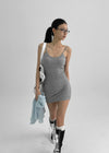 Tutyo Backless Sleeveless Mini Dress (Built-in Cap)