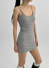 Tutyo Backless Sleeveless Mini Dress (Built-in Cap)