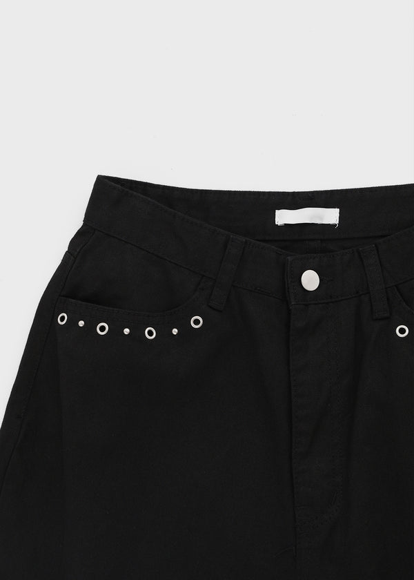 Torrit Eyelet Wide Cotton Pants
