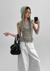 Elenne Two-Way Hooded Sleeveless Top