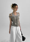 Elenne Two-Way Hooded Sleeveless Top