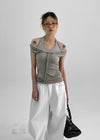 Elenne Two-Way Hooded Sleeveless Top