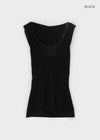 Elenne Two-Way Hooded Sleeveless Top