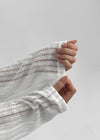 Raot Linen Loose Fit Knit Long Sleeve Tee
