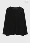 Raot Linen Loose Fit Knit Long Sleeve Tee