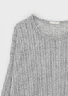 Raot Linen Loose Fit Knit Long Sleeve Tee