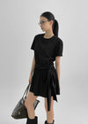 Sbemoon Flare Strap Mini Dress