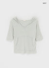Polzek Basic Hooded Short Sleeve Tee