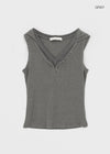 Mobeldi Layered Hooded Sleeveless Tee