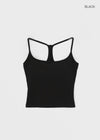 Roperjean Ribbed Square Neck Sleeveless Top