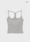 Roperjean Ribbed Square Neck Sleeveless Top