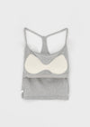 Roperjean Ribbed Square Neck Sleeveless Top
