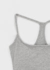 Roperjean Ribbed Square Neck Sleeveless Top