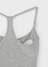 Roperjean Ribbed Square Neck Sleeveless Top