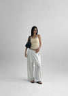 Roperjean Ribbed Square Neck Sleeveless Top