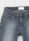 Chongnut Washed Denim Capri Pants