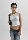 Kuern Boatneck Crop Short Sleeve T-shirt