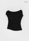 Tieq Layered Drape Sleeveless Short Sleeve Tee